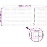 Euro ograda čelična 10 x 1,0 m zelena | Eponuda.com