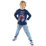 Denokids Monster Firefighter Boys T-shirt Sweatpants Set