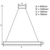  LED prigušiva kristalni luster na sajli LED/80W/230V + daljinski upravljač | Eponuda.com