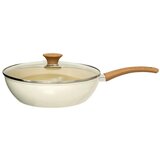 Five Tiganj Harmony sa poklopcem 28 cm kovani aluminijum bela (204608) | ePonuda.com