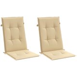  Jastuci za stolice 2 kom prošarano bež 120x50x4 cm od tkanine | shoptok.hr