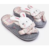 Kesi Children's Bunny slippers with thick soles grey Dasca Cijene