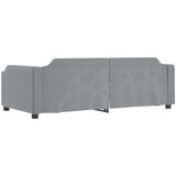  Izvlečna dnevna postelja svetlo siva 80x200 cm blago | Shoptok.si