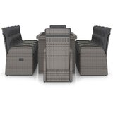  11-dijelni vrtni blagovaonski set s jastucima poliratan sivi | shoptok.hr