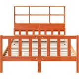 Krevet s regalom za knjige bez madraca 150x200 cm masivno drvo | shoptok.hr