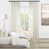 TOPFINEL 300 × 240 cm Polprosojna zavesa z nabiralnim trakom | Shoptok.si