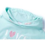  Dječja topla majica s kapuljačom svjetloplava boja vode 128 | shoptok.hr