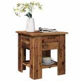 vidaXL Kava miza Old Wood 40x40x42 cm Inženirski les Cene