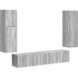  Set TV komoda 4 kom. Siva Sonoma Konstruirano drvo | shoptok.hr