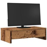 Stalak za monitor s ladicama boja drva 50 x 27 x 15 cm drveni | shoptok.hr