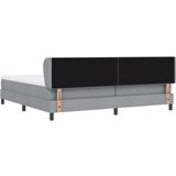  Postelja s pomičnim podom in vzmetnico svetlo siva 200x200 cm Tkanina, (22052945) | Shoptok.si