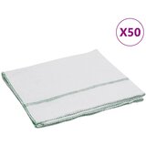  Krpe za čišćenje 50 kom bijele sa zelenim prugama 50 x 60 cm | shoptok.hr
