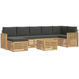  Set vanjskih sofa 8 kom. Bijela i antracit Poliester | shoptok.hr