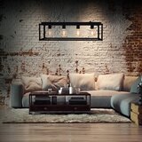 BRILONER Luster na sajli BLACK STEEL 4xE27/40W/230V | Eponuda.com