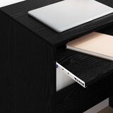  Stol s ladicama Crni hrast 77.5 x 43 x 79 cm Konstruirano drvo | shoptok.hr