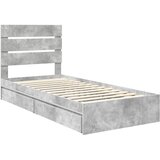  s od storage Betonski sivi 90 x 190 cm Konstruirano drvo | shoptok.hr