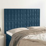  Uzglavlje tamnoplavo 144x5x118/128 cm baršunasto | shoptok.hr