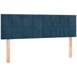 Krevet s oprugama i madracem tamnoplavi 140x200 cm baršunasti | Eponuda.com