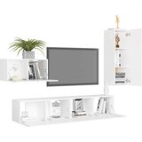  4-dijelni set TV ormarića bijeli od konstruiranog drva | shoptok.hr