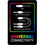 Connect IT CHP-5500-BL - LED gejmerske žičane slušalice sa mikrofonom crno/plave | Eponuda.com