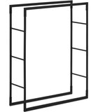 Hillvert hilvert loft do 40 kg 80 x 25 x 100 cm kovinsko pravokotno stojalo za drva, (21137922) | Shoptok.si