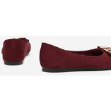 Resti Women's burgundy ballerinas with an ornament on the toe Cavo - Footwear | Shoptok.si