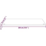  Ploča za radni stol 100 x 50 x 2 5 m od masivne borovine | shoptok.hr