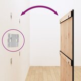 Zidno uzglavlje crni 108x3x110 cm od masivne borovine | Eponuda.ba