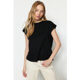 Trendyol t-shirt - black - regular fit Cene