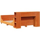  Posteljni okvir brez vzmetnice voščeno rjav 140x190 cm borovina | Shoptok.si