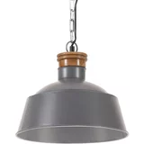 Industrijska viseća svjetiljka 32 cm siva E27