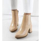 Gemre Beige ankle boots Easthaven Cene