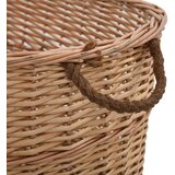  Košara za drva za ogrjev s ručkama 88x57x34 cm od prirodne vrbe | shoptok.hr