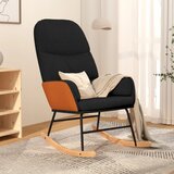  Stolica za ljuljanje od tkanine crna | shoptok.hr