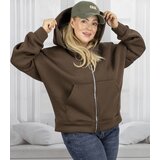 Pri Warm women's sweatshirt one-color basic with hood BROOKLYN | Shoptok.si