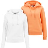 Urban Classics Women's hoodie 2 pcs white+papaya | Shoptok.si