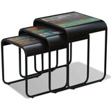  Komplet mizic 3 kosi trden predelan les, (20714277) | Shoptok.si