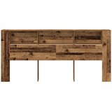  Glava kreveta s ormarićem Staro drvo 220 x 18,5 x 102,5 cm | shoptok.hr