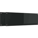  Zaščita za kuhinjo 2 pcs Črna 120 x 40 cm kaljeno steklo, (5000070043) | Shoptok.si