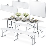  Sklopivi stol + 2 klupe, set za catering 180 cm | shoptok.hr