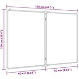  Magnetna bijela ploča sklopiva 120 x 100 x 1 7 cm aluminijska | shoptok.hr