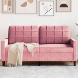 vidaXL Kavč dvosed roza 140 cm žamet Cene