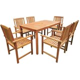  7-dijelni vrtni blagovaonski set od masivnog bagremovog drva | shoptok.hr