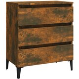 Maison Chic Komoda - Predalnik dimljeni hrast 60x35x69 cm konstruiran les, (21718491) Cene