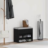  Klupa za cipele Crni hrast 60 x 30 x 45 cm Konstruirano drvo | shoptok.hr