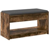  Klupa za hodnik s jastukom Dimljeni Hrast 83 x 38 x 45 cm - Dimljeni hrast 83 cm | shoptok.hr