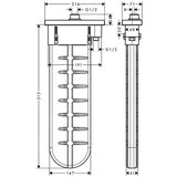 Hansgrohe 75444000 Vivenis armatura za kad s tuš ročko za namestitev na rob kadi | Shoptok.si