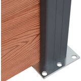  Set panela za ogradu smeđi 180x186 cm WPC | Eponuda.com