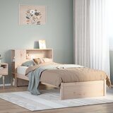 vidaXL Krevet s regalom za knjige bez madraca 90x190 cm od borovine Cijene