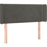 Maison Chic Vzglavna omarica - Nočna omarica - Posteljna omarica z ušesi temno sivo 103x16x78/88 cm žamet, (21709940) | Shoptok.si